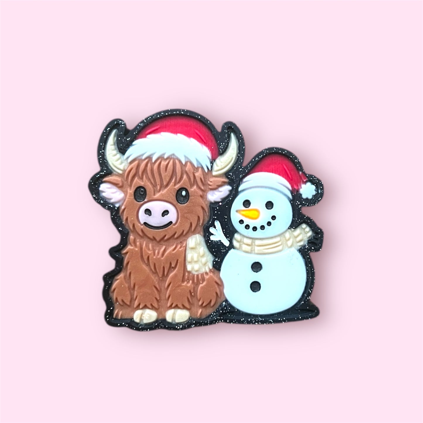 Festive highland cow
