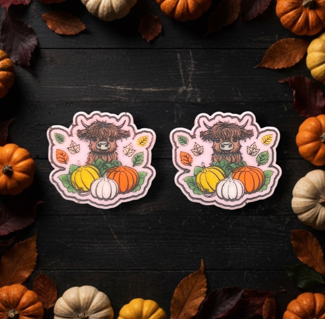 Highland cow pumpkin trio mould