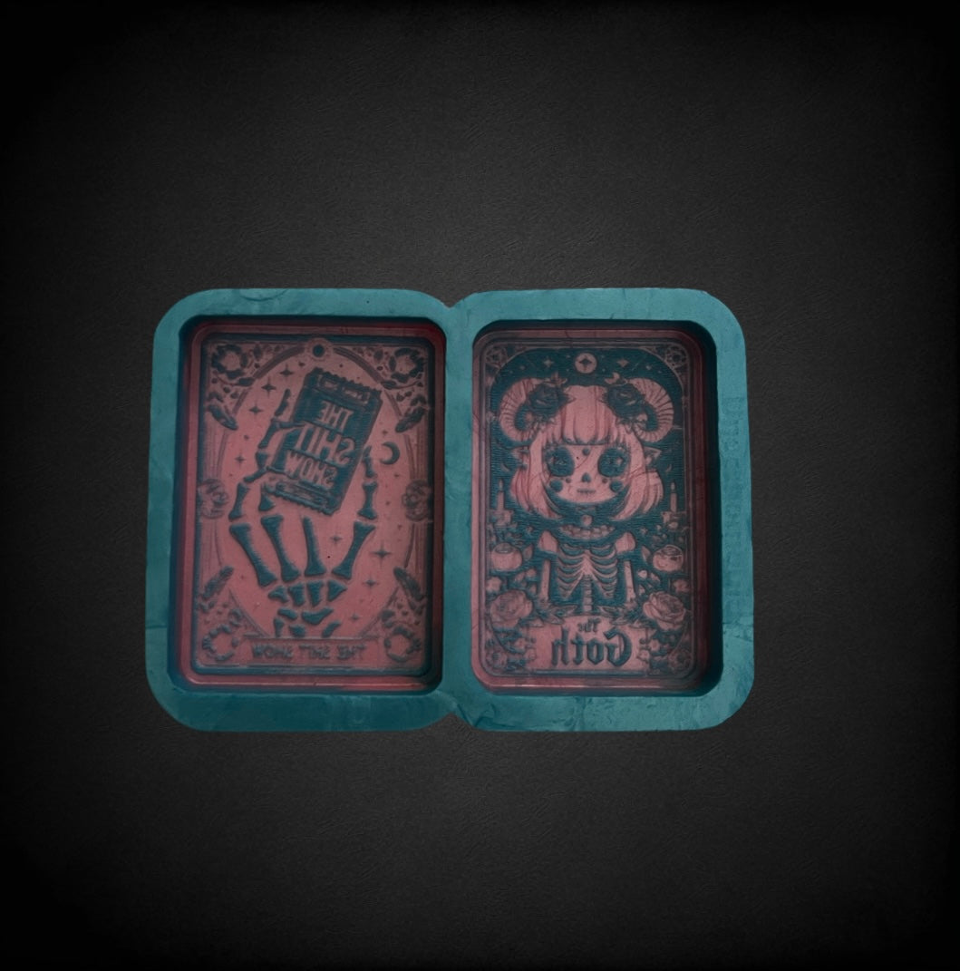 Goth girl/shit show duo
